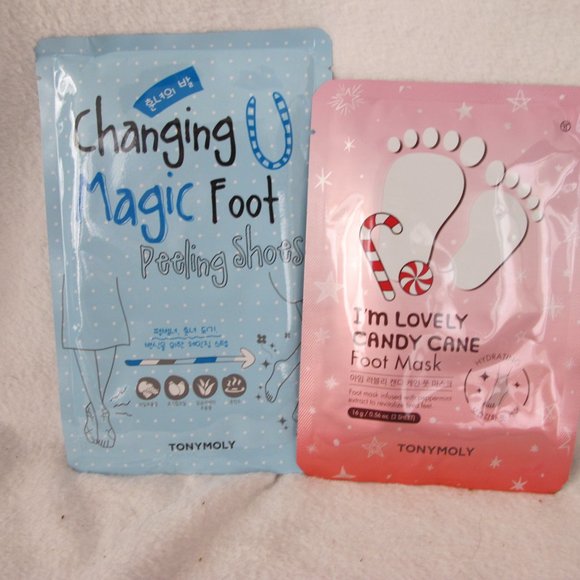 New TonyMoly Foot Peeling Shoes and Mask Bundle - Picture 2 of 7